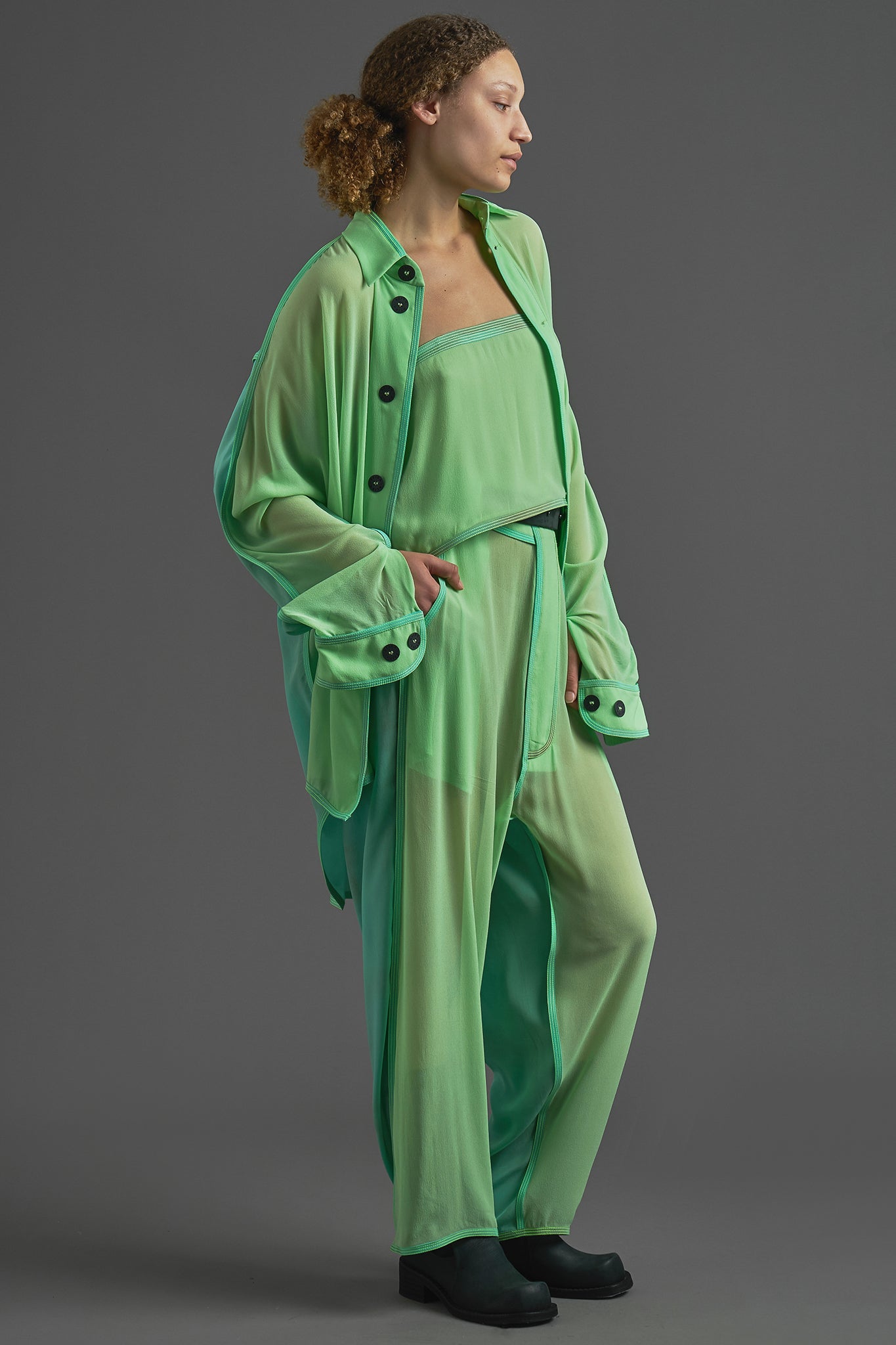 Calça Cós Fivela Ajustável - Menta&Acqua