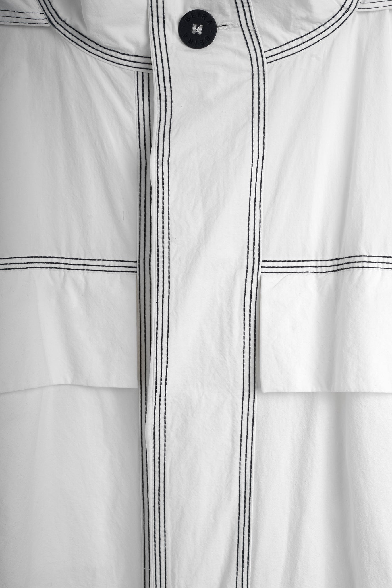 Casaco Algodão Seis Bolsos - Branco