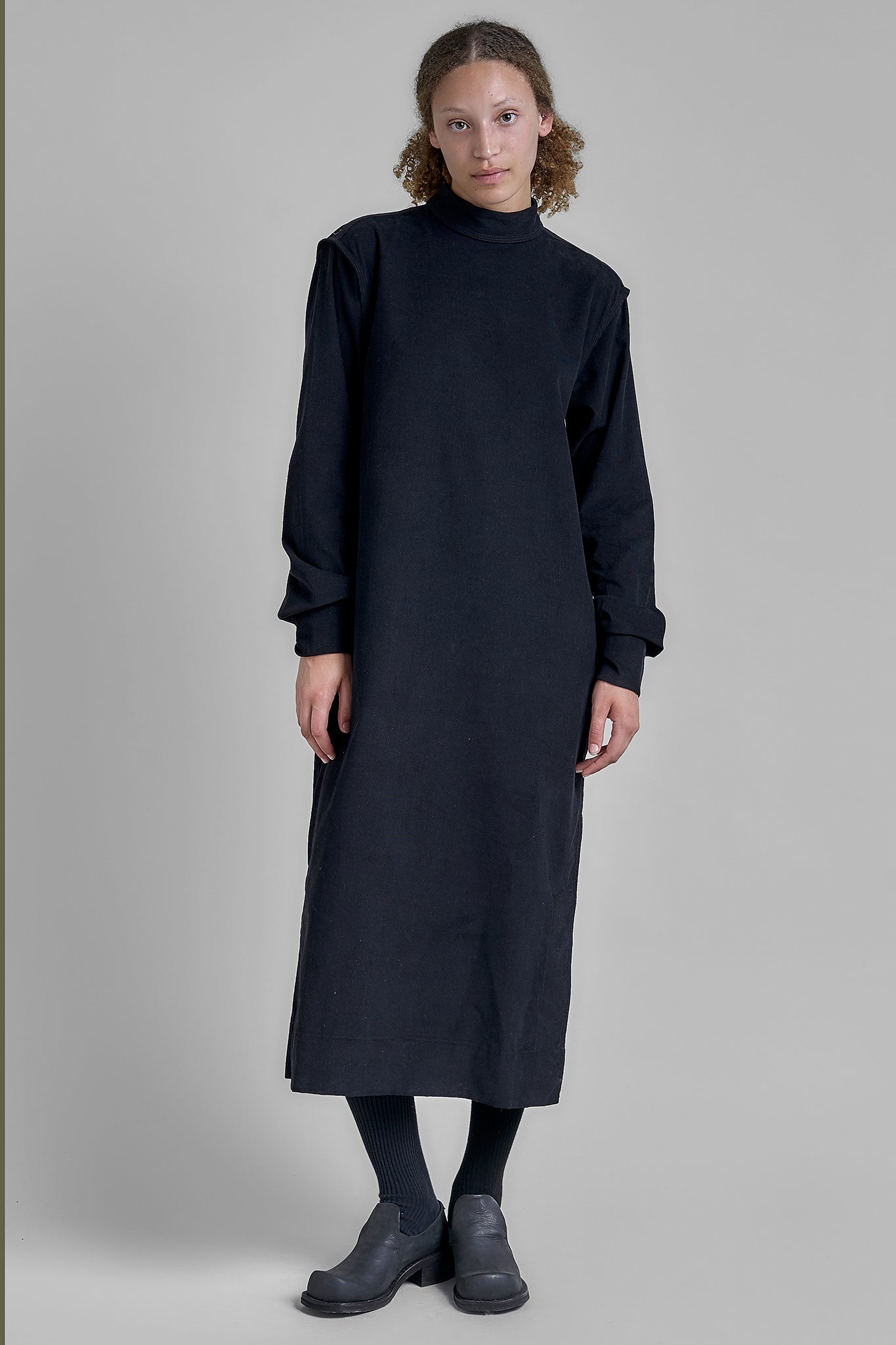 Túnica Manga Longa Veludo - Preto