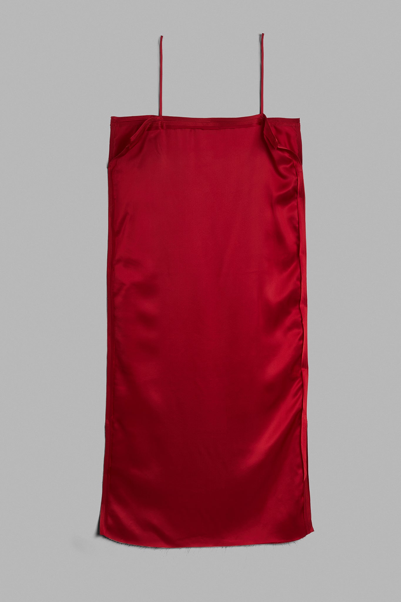 Vestido Alça Seda - Vermelho