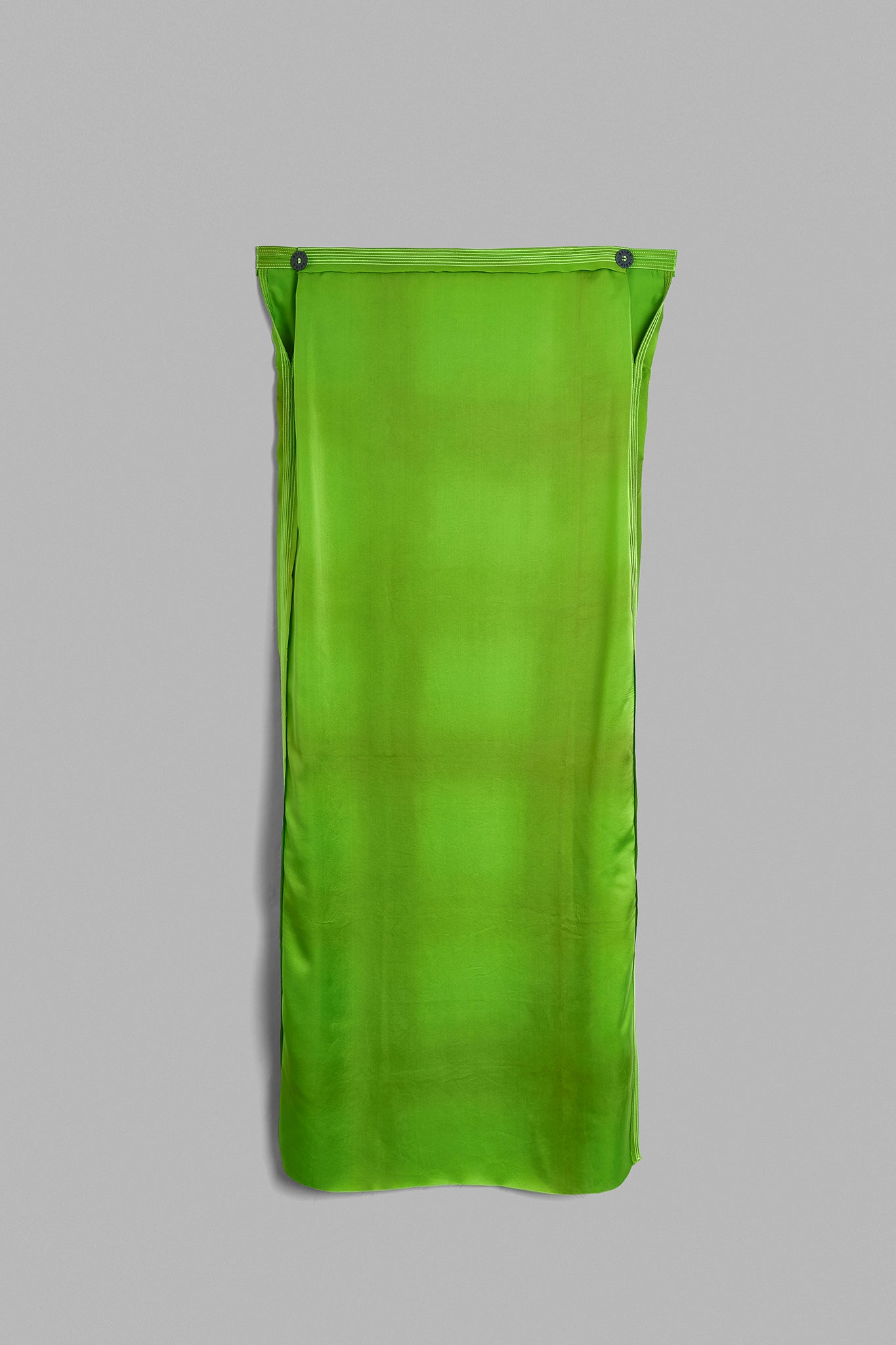 Vestido Bandeau Seda - Verde Limão