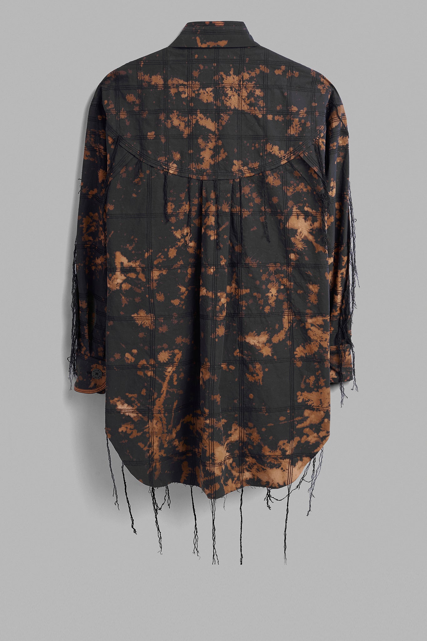 Camisa Algodão Pespontada - Preto Oxidado