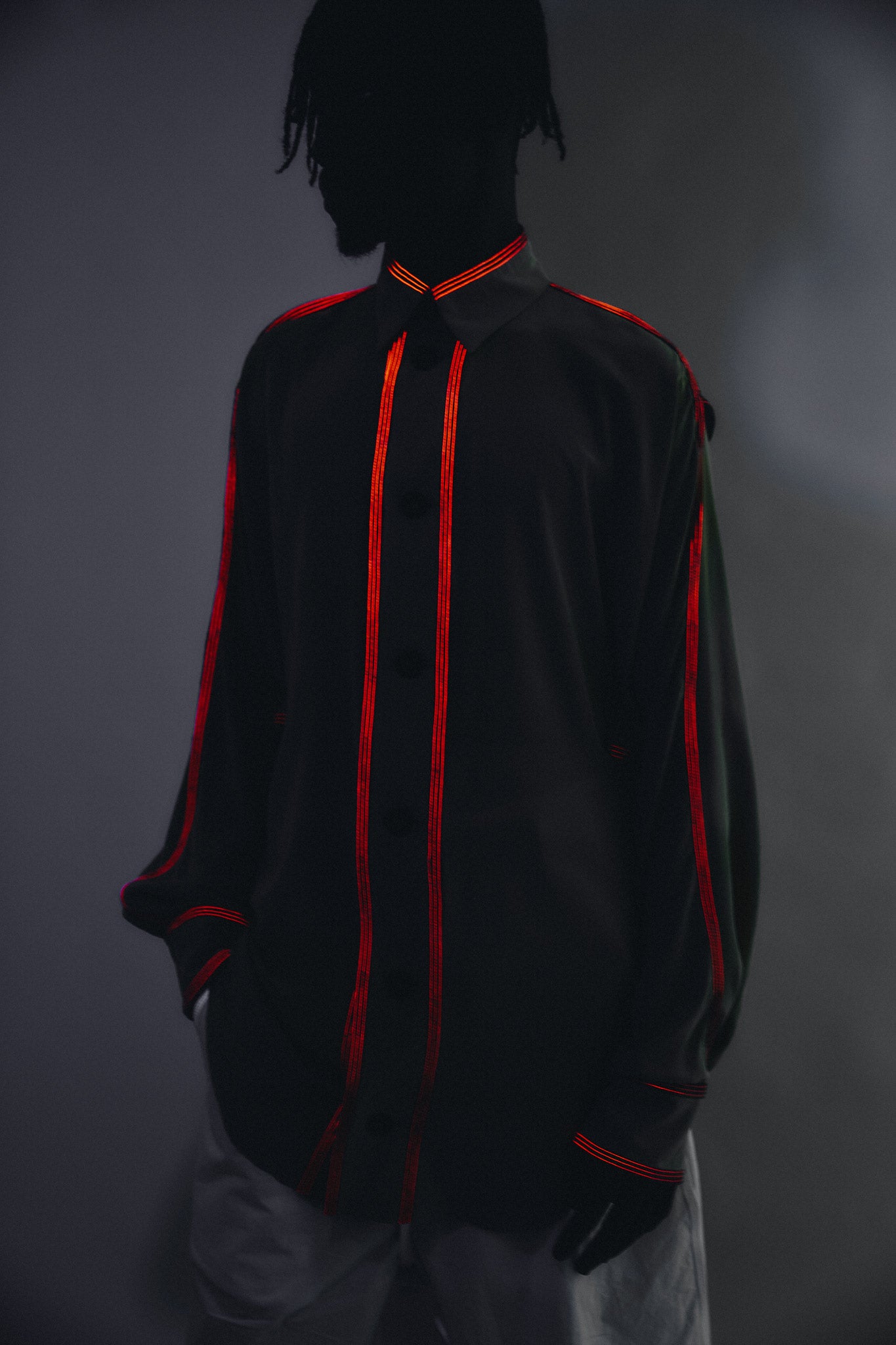 Camisa Manga Longa Seda - Bege