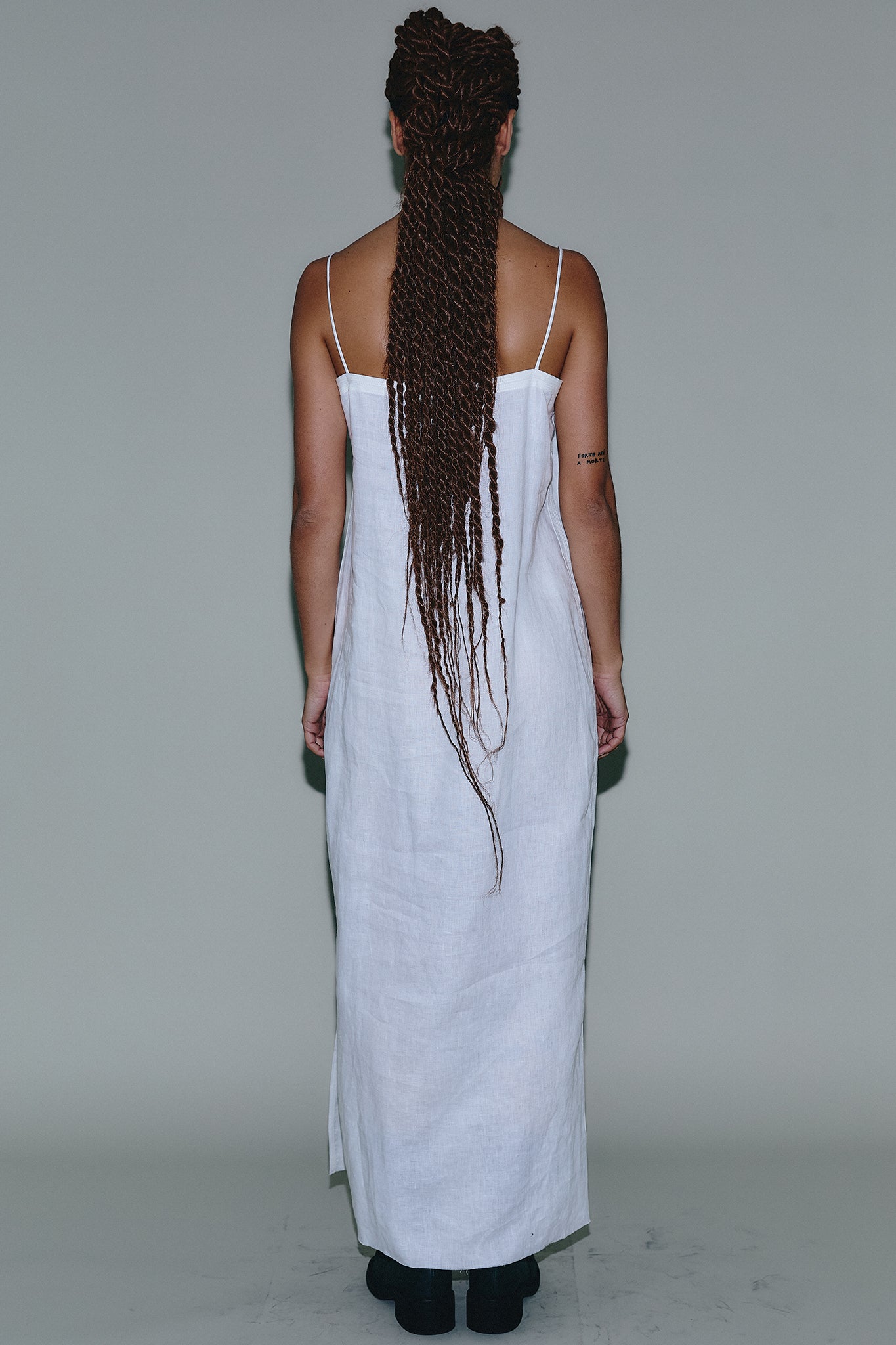 Vestido Alças de Linho - Branco