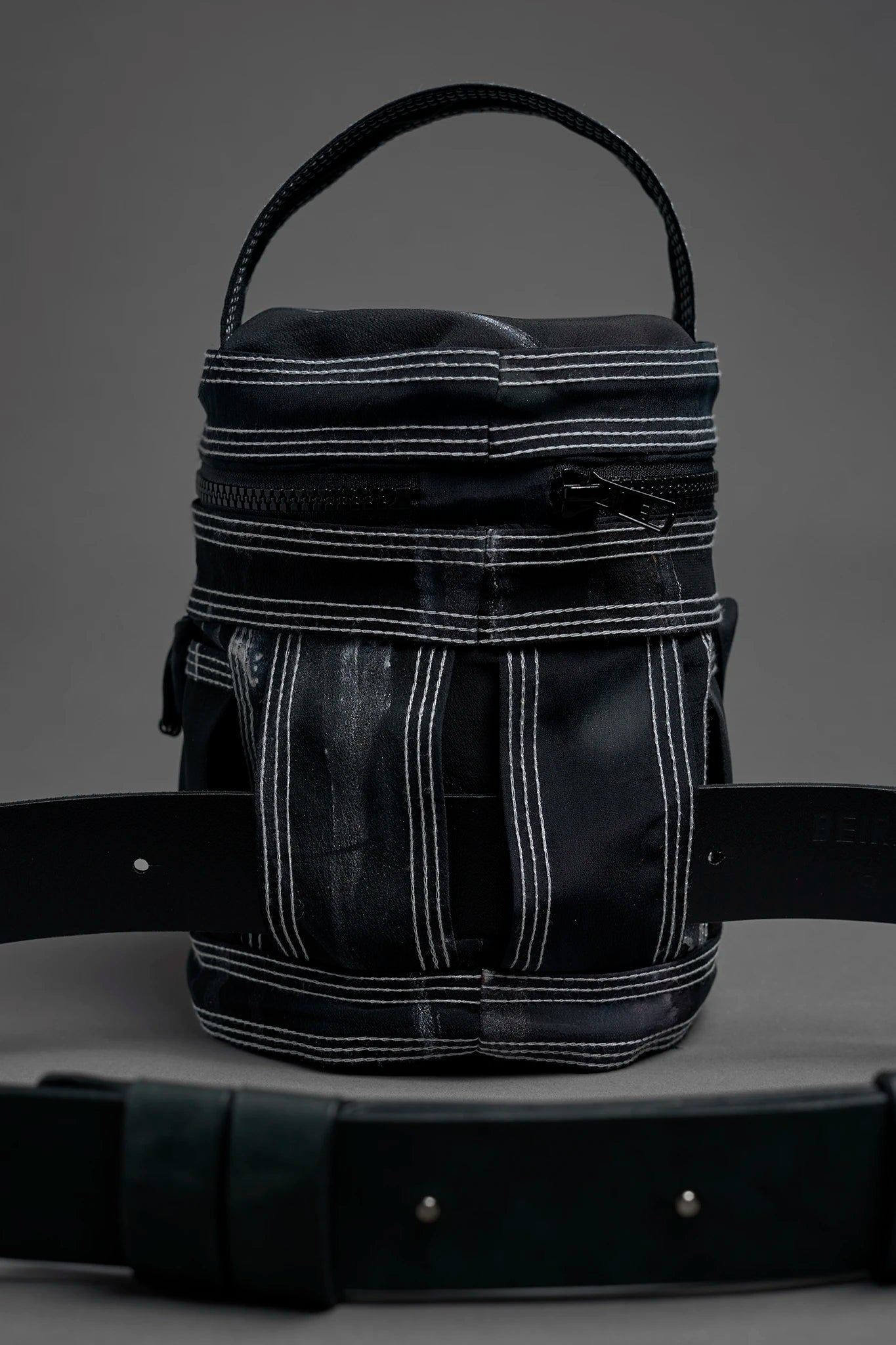 BEIRAxSAMUELdeSABÓIA Bolsa Cilindro Seda - Preto