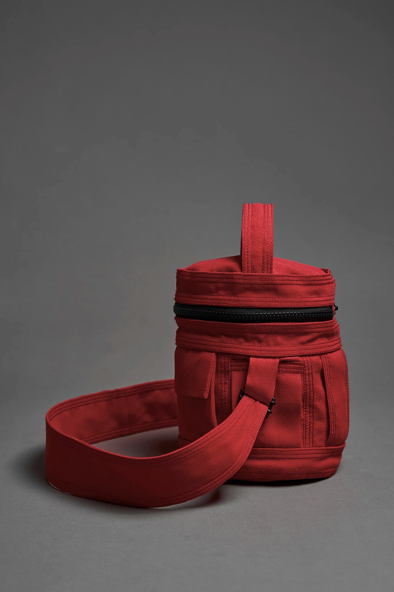 Bolsa Cilindro de Seda - Vermelho