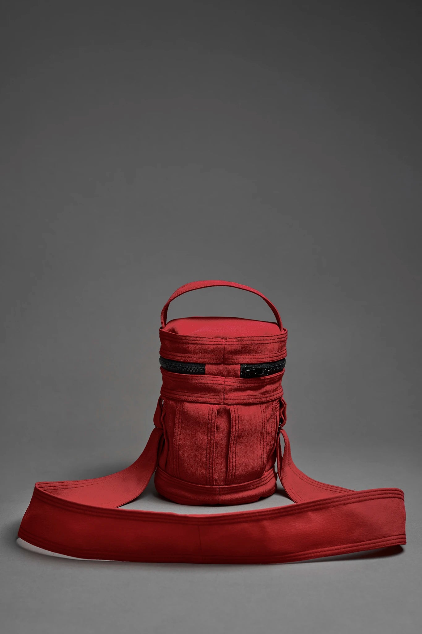 Bolsa Cilindro de Seda - Vermelho