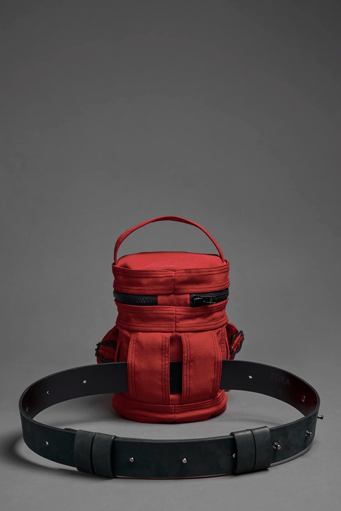 Bolsa Cilindro de Seda - Vermelho