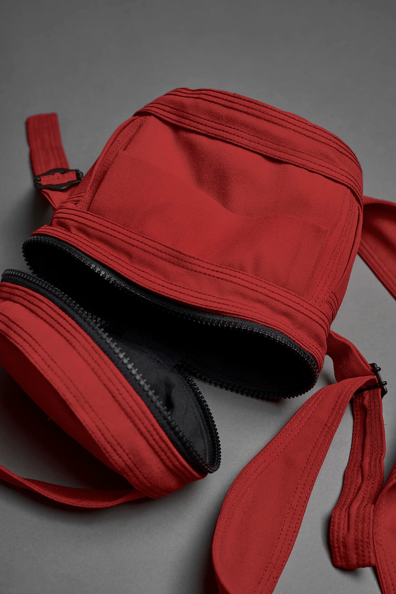 Bolsa Cilindro de Seda - Vermelho