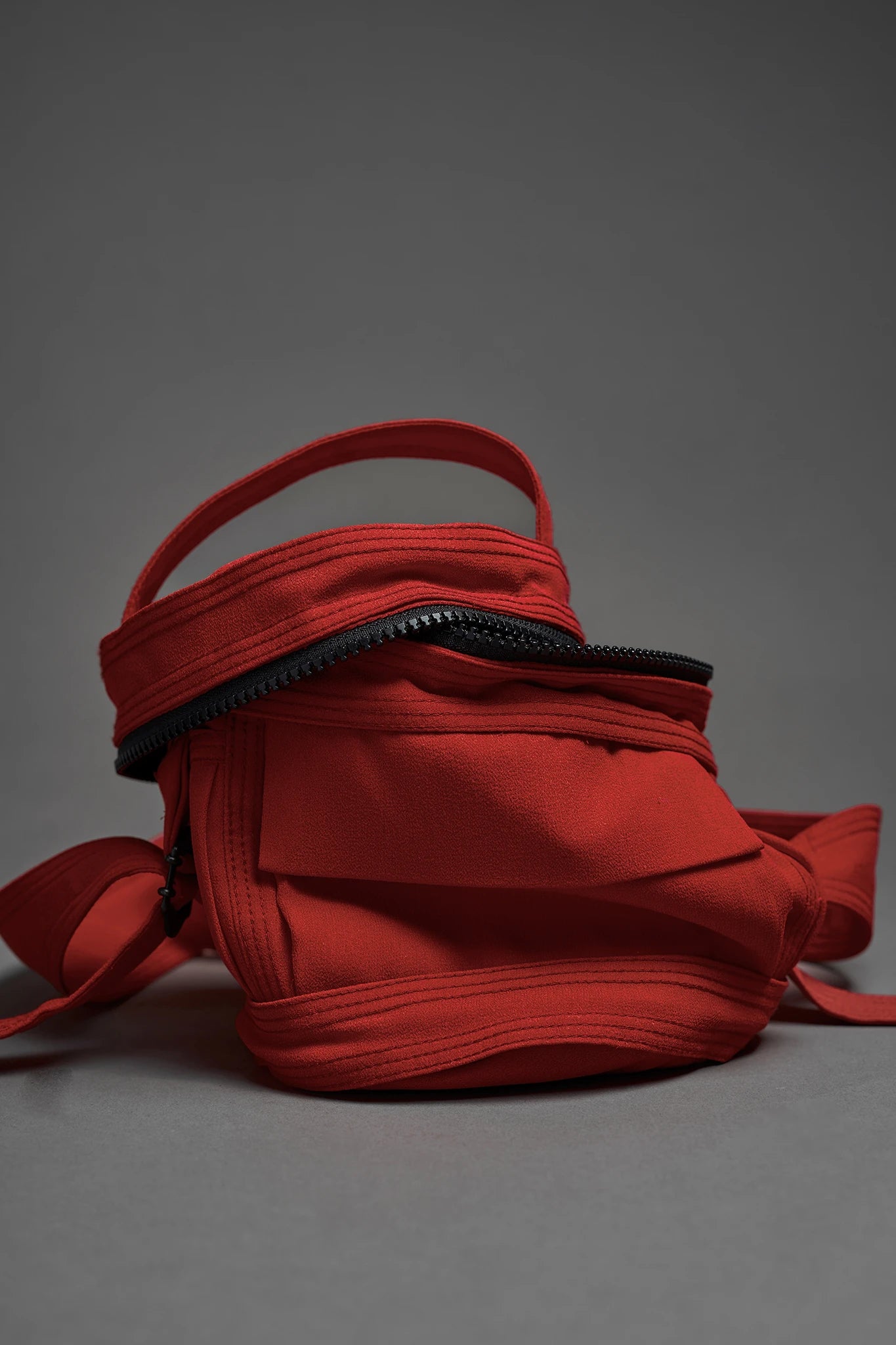 Bolsa Cilindro de Seda - Vermelho