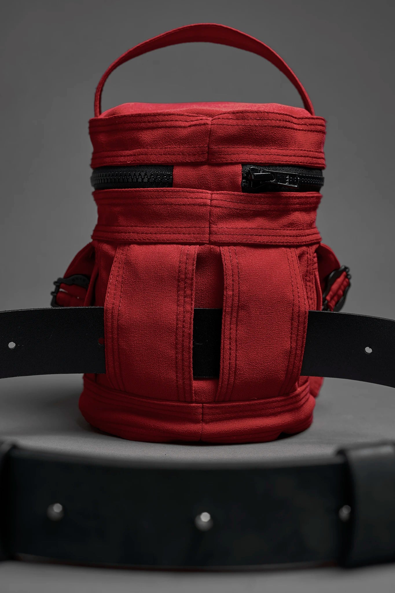 Bolsa Cilindro de Seda - Vermelho