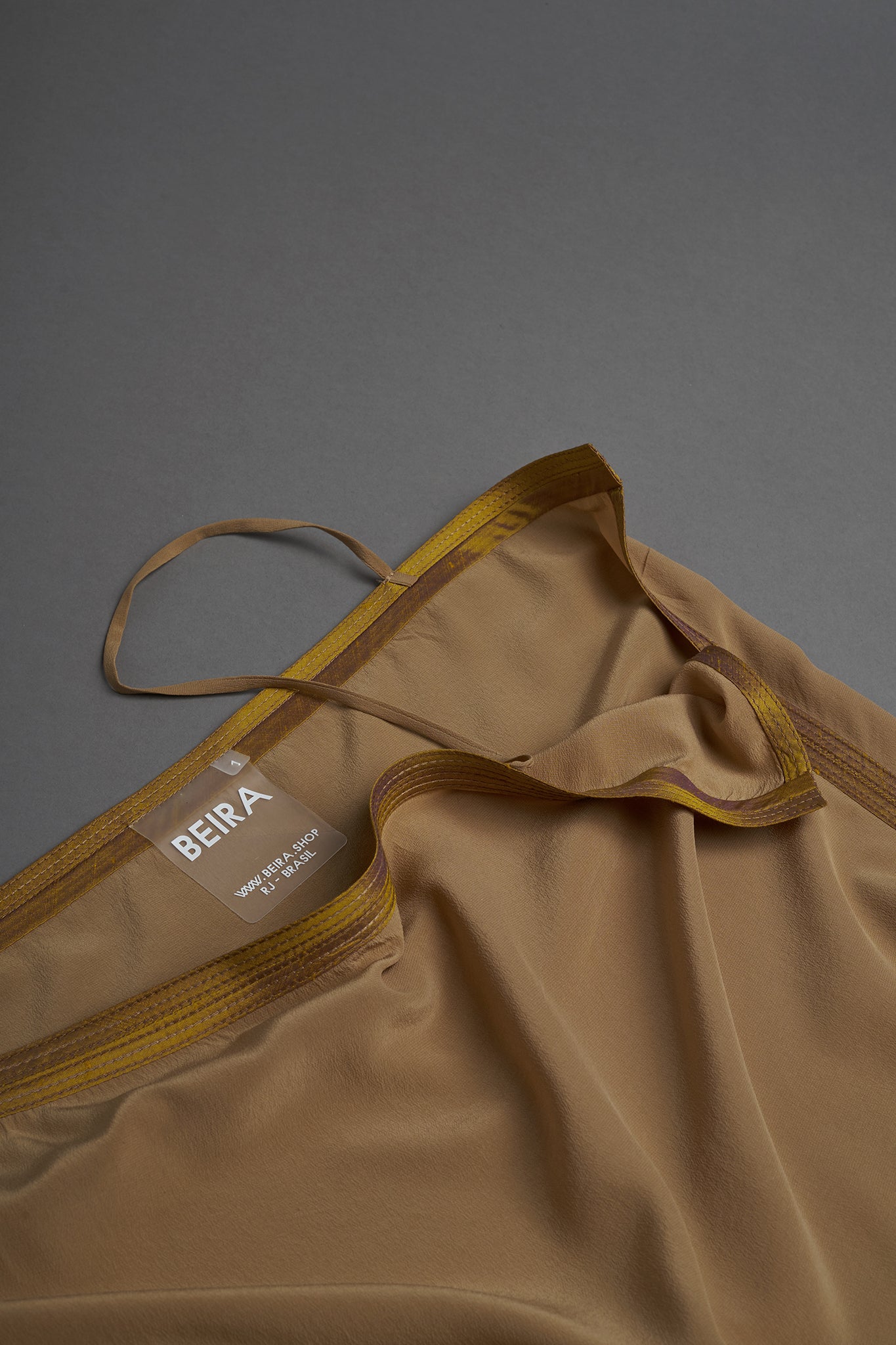 Top Alça Seda - Caramelo