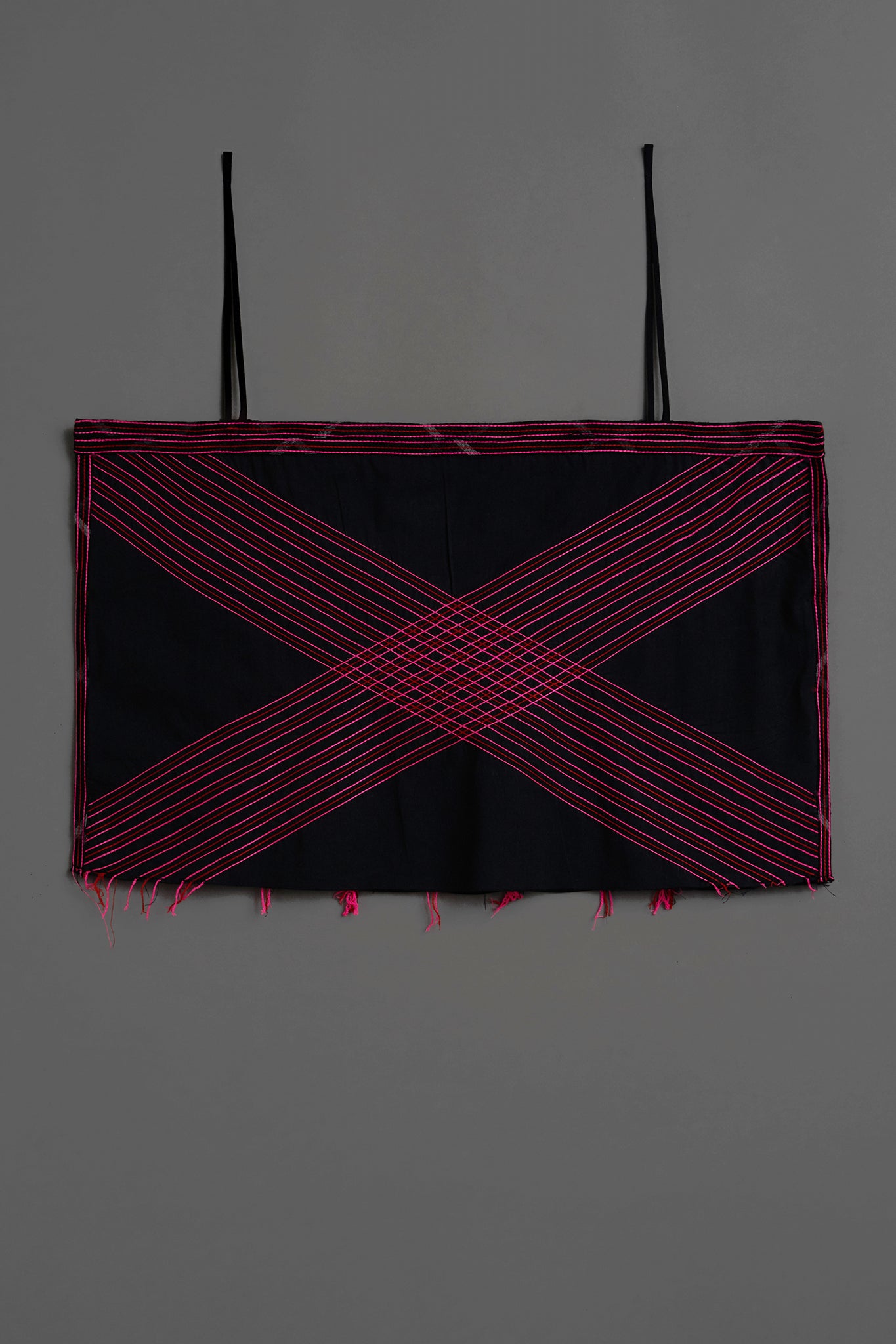 Top Alça Algodão Pespontado - Rosa